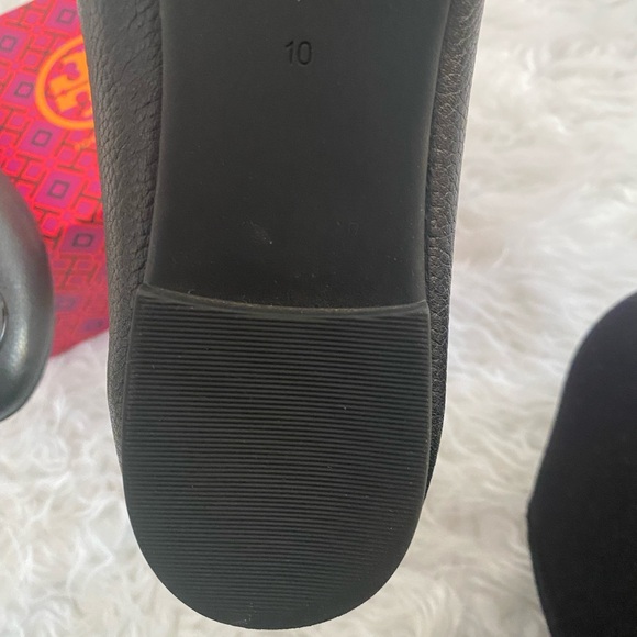 Tory Burch Black Leather Flats - Picture 3 of 5